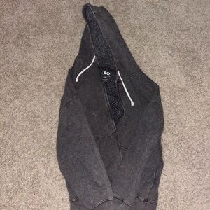 Dark Gray Hooded Sweatshirt